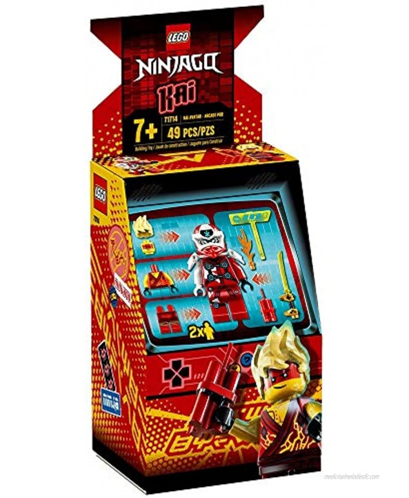 LEGO NINJAGO Kai Avatar Arcade Pod 71714 Mini Arcade Machine Building Kit New 2020 49 Pieces