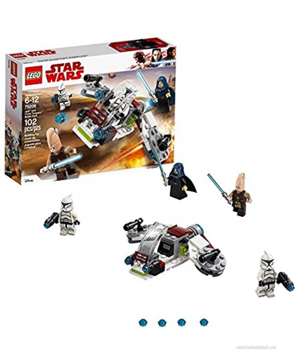 LEGO Star Wars Jedi & Clone Troopers Battle Pack 75206 Building Kit 102 Pieces