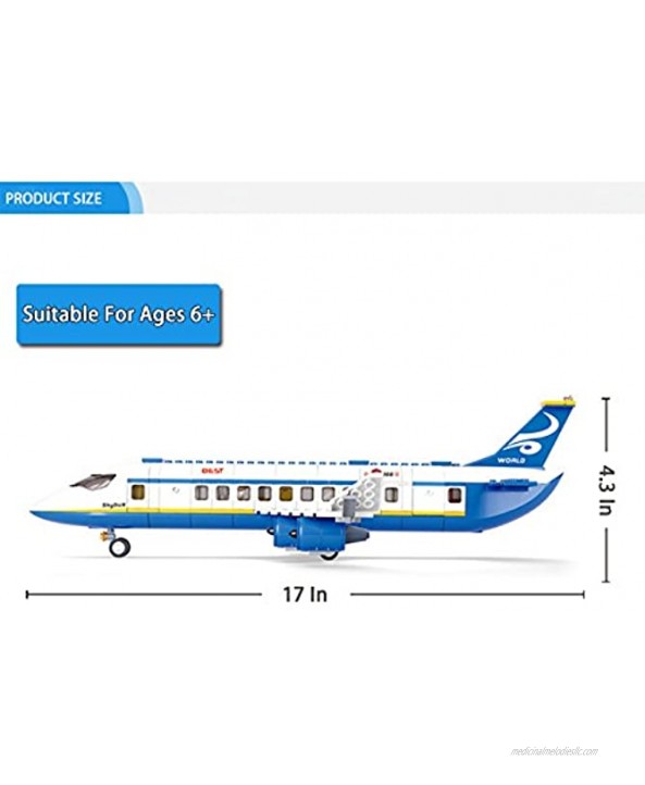 Sluban Aviation Blocks Plane Bricks Toy-Airbus M38-B0366
