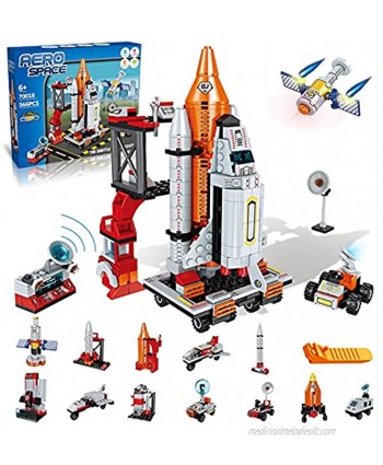 Space Shuttle Toys Building Blocks Kit 13 Models Rocket Shuttle Launch with Brick Seperator STEM Birthday Gift for Boys Kids 6 7 8 9 10 11 12 Years566Pieces