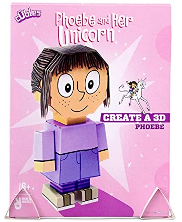 Phoebe | from Phoebe and Her Unicorn | Cubles Build Your Own 3D Product Figures | A Sturdy No Glue No Scissors Activity. | The for Kids!