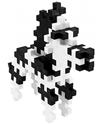 PLUS PLUS – Mini Maker Tube – Zebra – 70 Piece Construction Building STEM | STEAM Toy Interlocking Mini Puzzle Blocks for Kids