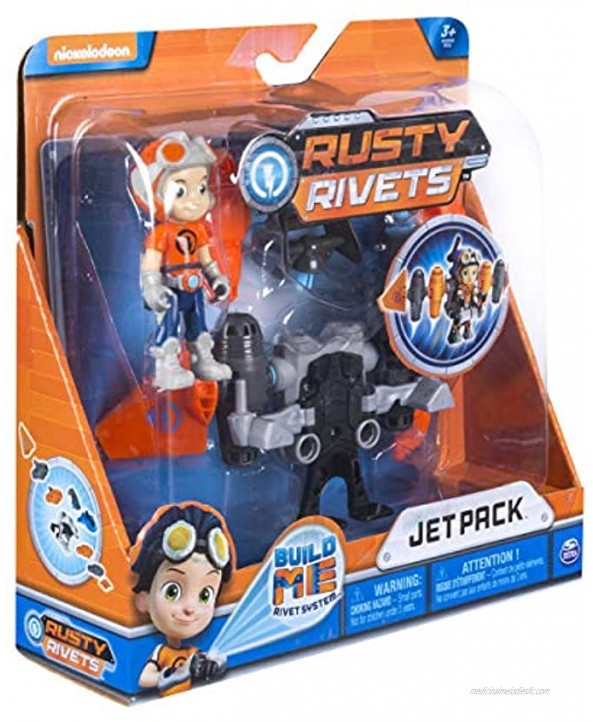 RUSTY RIVETS – Jet Pack Building Set with Rusty Figure for Ages 3 and Up