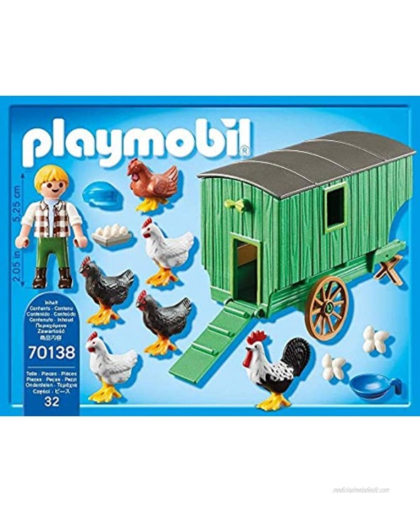 WOGE Country Playmobil Mobile Chicken House 70138