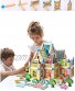 Building Blocks Toys for Kids 6 Years up  Wooden ,Variety of Shapes House Model Game Architect Building Blocks128pcs