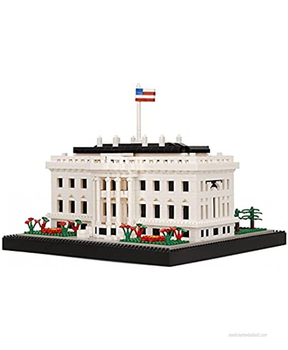 Geniteen Building Block Set Architecture White House Micro Mini Blocks 2300 PCS Building Blocks Model Toys Gift for Adults and Children