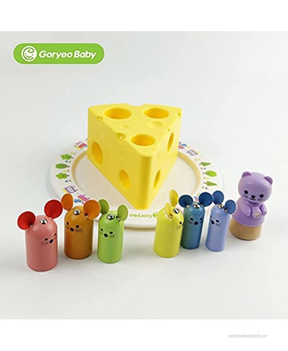 Goryeo Baby cat and Mouse Puzzle Building Blocks Toys Enlightenment Education Toys 123 Years Old Boys and Girls Recognize The Best Gift for Early Childhood Education