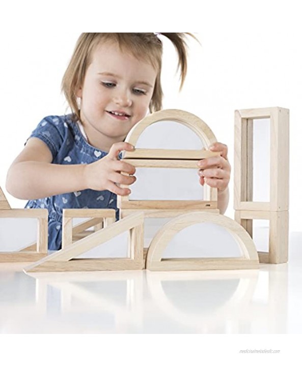 Guidecraft Mirror Blocks Set 10 Pcs. Kids Learning & Educational Toys Stacking Blocks