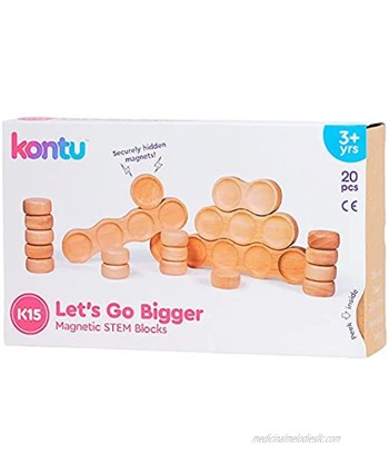 Kontu Let's Go Bigger K15 Magnetic Stem Blocks 20pcs