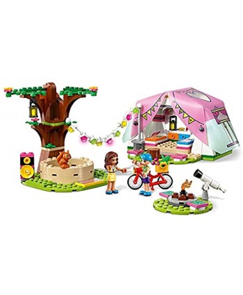 LEGO 41392 Friends Nature Glamping Outdoor Adventure Playset with Tent and Olivia & Mia Mini Dolls