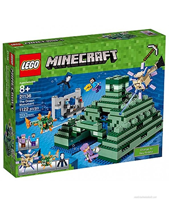 LEGO Minecraft The Ocean Monument 21136 Building Kit 1122 Piece
