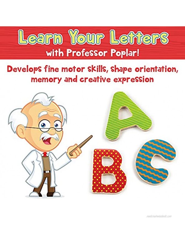 Professor Poplar’s Wooden Alphabet Puzzle Board by Imagination Generation