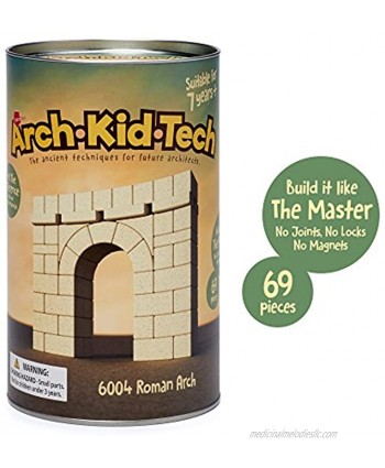Taksa Toys Arch•Kid•Tech Roman Arch – Architectural Building Blocks Set for Learning History and Ancient Building Techniques