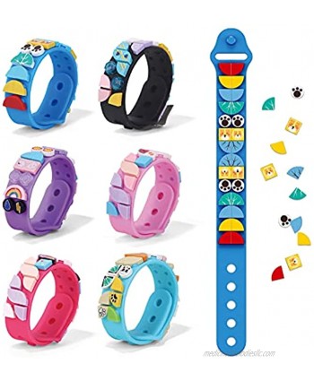 WANGE 6Pack Dots Bracelets Children's Building Blocks Wristband Toys Kid's Creative Gift …