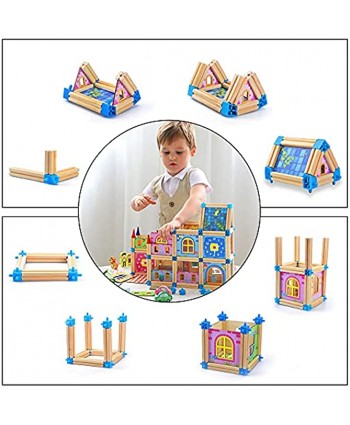 ZornRC Building Blocks Set for Kids STEM Toy with Minifigures Educational Wooden Castle Blocks for Boys and Girls Birthday Party Favors268 Pieces