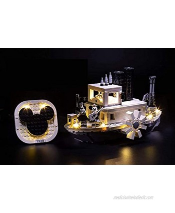 Brick Loot Deluxe LED Light Kit for Your Lego Ideas Mickey Mouse Steamboat Willie Set 21317 Lego Set Not Included