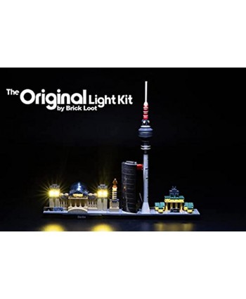 Brick Loot Deluxe LED Lighting Light Kit for Your Lego Architecture Berlin Skyline Set 21027 Note: Model is NOT Included