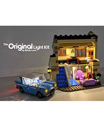 Brick Loot Deluxe LED Lighting Light Kit for Your Lego Harry Potter 4 Privet Drive Set 75968 Note: Model is NOT Included