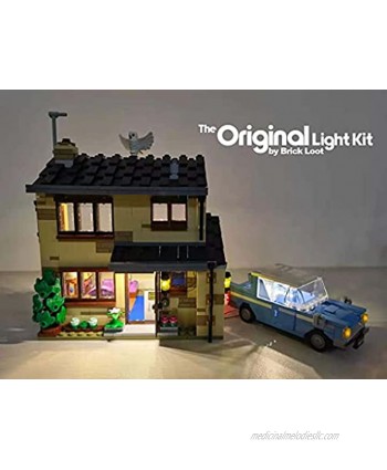 Brick Loot Deluxe LED Lighting Light Kit for Your Lego Harry Potter 4 Privet Drive Set 75968 Note: Model is NOT Included
