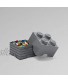 Room Copenhagen Lego Storage Brick Box Stackable Storage Solution Dark Grey Brick 4