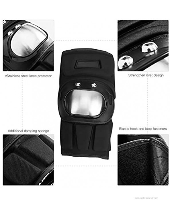Alomejor Knee Guard Elbow Pads Protective Gear Outdoor Riding Support Brace Gear Skateboard Motorcycle Riding Safety