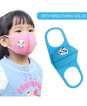 Kids Dustproof Anti-Saliva Breathable Face Shield with Air Valve for Children Outdoor Activities