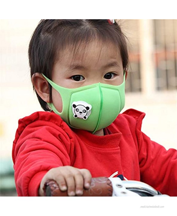 Kids Dustproof Anti-Saliva Breathable Face Shield with Air Valve for Children Outdoor Activities