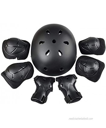 Mystery Kids Helmet Knee Pads for Kids 3-8 Years Toddler Helmet Kids Protective Gear Set Knee Pads Elbow Pads Wrist Pad Guards for Skateboard Skating Cycling