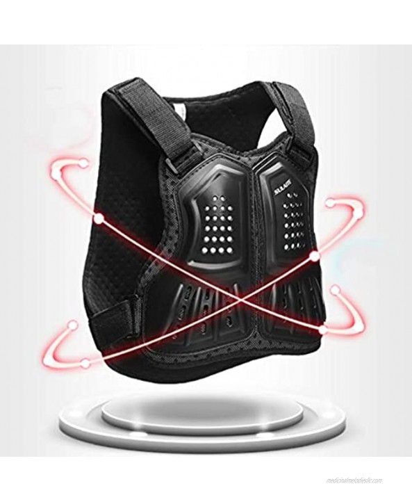 VORCOOL Kids Armor Suit Protective Vest Jacket Breast Chest Spine Protector for Dirt Bike Skiing Cycling Riding Skateboarding M