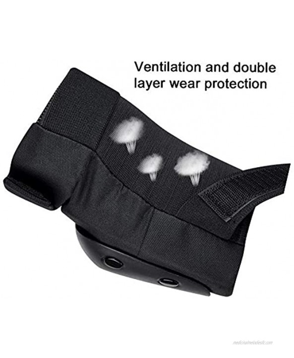 YESBAY Protective Gear 4Pcs Set Snowboarding Bike Cycling Protection Elbow Pads Dancing Knee Support L