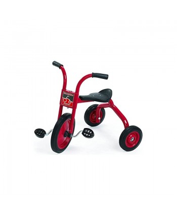 Angeles ClassicRider 12" Toddler Tricycles 2 Pack Kids Big 3 Wheel Riding Toys Girls Boys Trikes Preschool Homeschool Daycare Blk Red AFB0200PR2