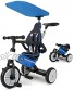 BMW 3 in 1 Grow-with-Me Baby Foldable Tricycle with Push Handle and Steel Frame for Boys and Girls Great Gift of Folding Stroller Trike for Toddlers and Kids Age 10 Months 5 Years Bay Blue