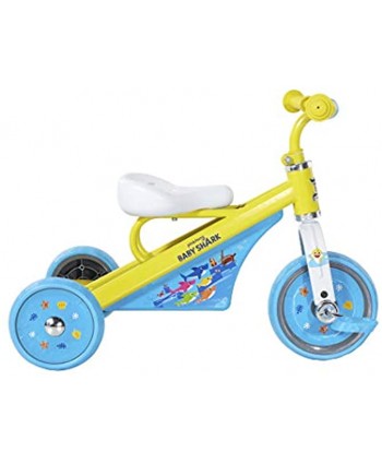 Dynacraft Baby Shark Trike with Sturdy Steel Frame for Ages 2-4 Yellow 10"