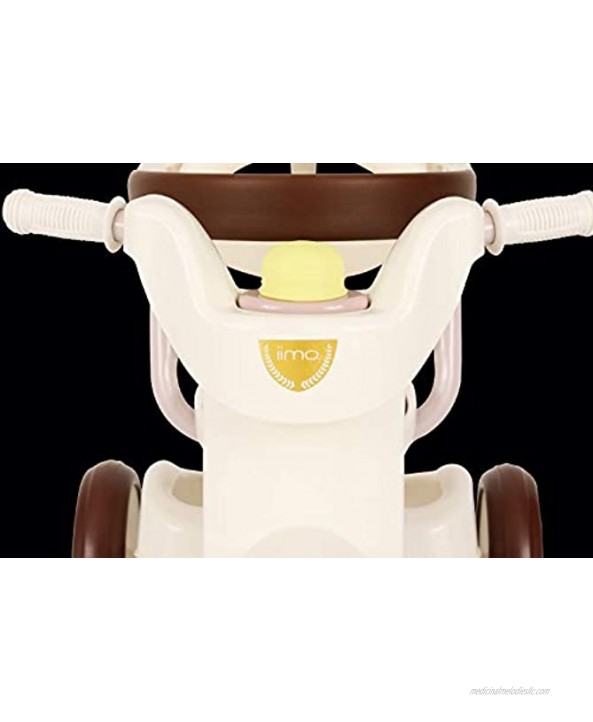 iimo Foldable Tricycle #02 Type SS Upgraded Version with Canopy Color: Gentle White