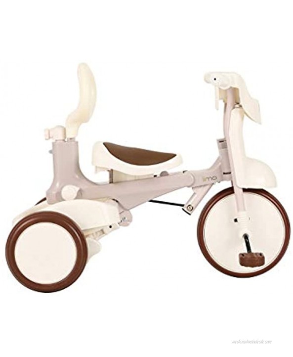 iimo Foldable Tricycle #02 Type SS Upgraded Version with Canopy Color: Gentle White