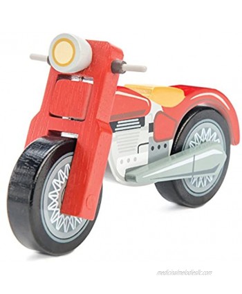 Le Toy Van Wooden Motorbike Premium Wooden Toys for Kids Ages 3 years & Up