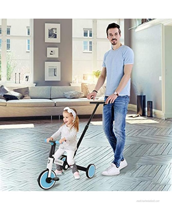 malisu Upgraded 5 in 1 Kids Tricycles for 1-5 Years Old Kids,Lightweight and Smooth Wheels,Trike 3 Wheel Toddler Bike,Trikes for Toddler Tricycles Baby Bike Gifts for Toddlers Boys Girls Kids