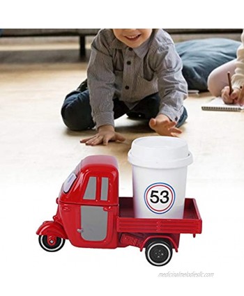 Mothinessto Pull-Back Vehicle Toy Tricycle Toy Durable for Gift for CollectionTricycle with Cup red