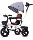 NUBAO Stroller Wagon Tricycle Kids Trike Pedal 3 Wheel Children Baby Toddler with Push Handle Removable Canopy Reversible Seat Color : D Over 1 Year Old Girl Gifts