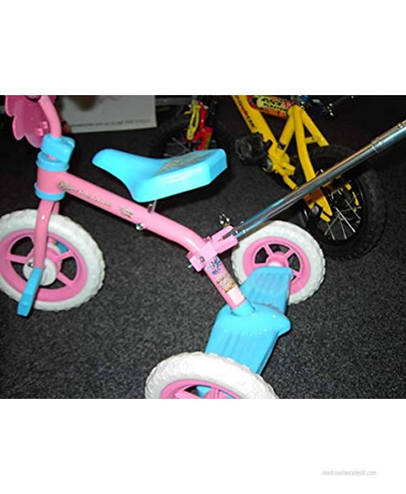 PUSHMEHOME Tricycle Parent Handle and Clamp for Tricycle Trike Disability Trikes Removable Extendable Push Handle Trainer Handle