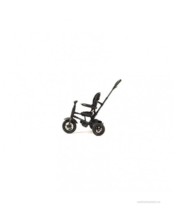 Q Play Rito All Terrain Stroller and Toddler Trike 3-in-1 Professionally Engineered for Utmost Safety Compact Stroller Trike Folds Down for Travel 10m-5yr Black