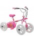 Quadrabyke Kiss Kid's Cycle 10 inch Wheels 2 3 or 4-wheel design Girl's Bike Pink