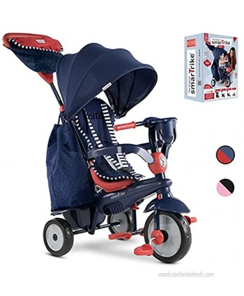 smarTrike Swirl Toddler Tricycle for 1,2,3 Year Olds 4 in 1 Multi-Stage Trike Navy