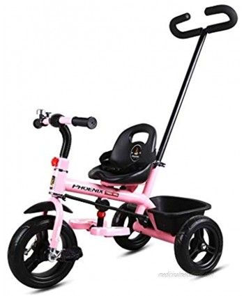 Stroller Wagon Kids Pedal Tricycle,Bicycle Trolley Baby Walker Kids Toy Car Children's Tricycle Multifunction Ride And Push Boys And Girls Birthday Gifts Color : Pink over 1 year old girl gifts