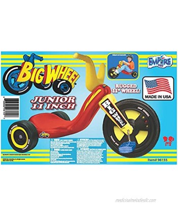The Original Big Wheel Junior Tricycle Mid-Size Boys 11" Ride-On