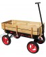 Flexible Flyer All-Terrain Steel & Wood Wagon. Extra-Long Handle Black & Red