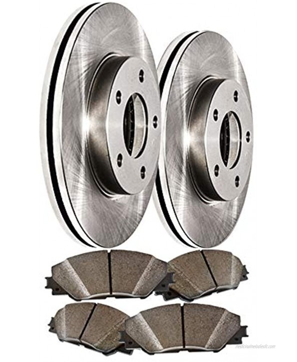 Front Ceramic Pads and Premium Quiet technology Brake Rotors MAXE9822