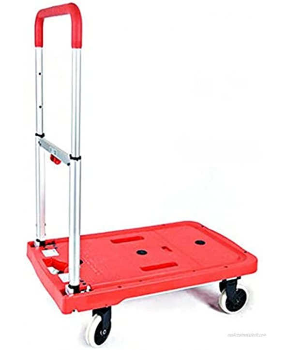 Hand Truck Folding Flatbed Cart Portable Trolley Truck with 330 Lbs Weight Capacity Save Time and Energy
