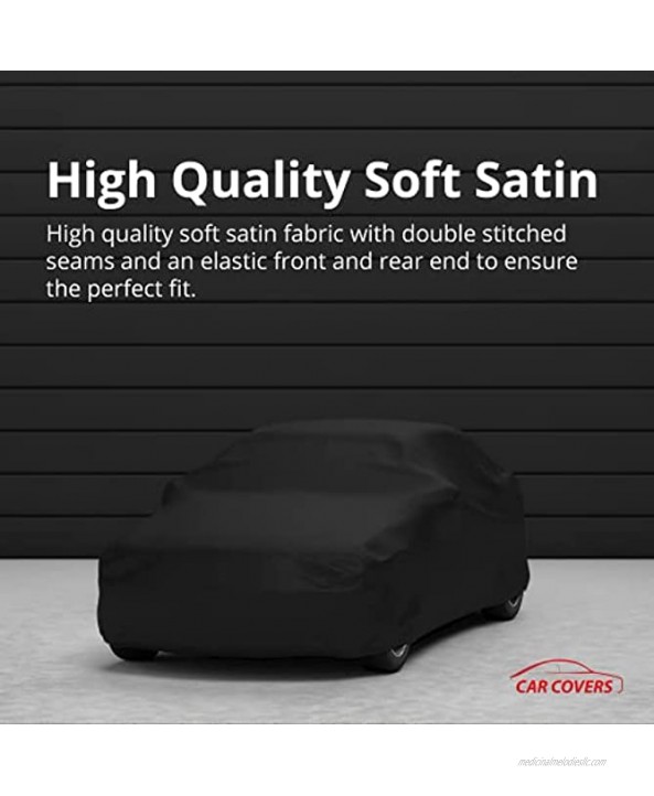 Indoor Car Cover Compatible with Chevrolet Chevelle Nomad 1955-1961 Black Satin Ultra Soft Indoor Material Guaranteed Keep Vehicle Looking Between Use Includes Storage Bag