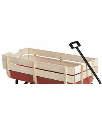 KHY Parts Replacement Bit Foot All Terrain Wagons for Kids with Wood Railing Red Off Road Childrens Kids
